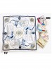 Sailing Anchor Patterned Silk Scarf